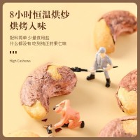 新貨越南帶皮腰果仁大顆粒500g袋裝堅(jiān)果原味紫皮帶衣腰果孕婦特大
