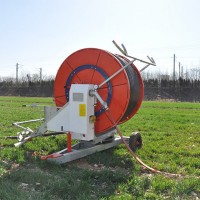 農田澆地卷盤式噴灌機63 75 90帶桁架移動淋灌設備水渦輪電動回收