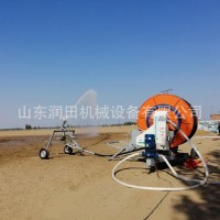 農業(yè)卷盤式噴灌機絞盤澆地小型噴灌設備自走移動可帶30 米折疊桁架