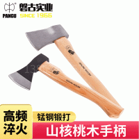 廠家供應(yīng)多功能木柄斧頭消防破拆工具錳鋼斧子戶外防身伐木斧頭