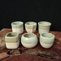 多肉花盆哥窯陶瓷透氣小號冰裂組合陽臺清新創(chuàng)意辦公桌特價清倉盆