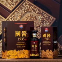 國(guó)醬1935貴州王子酒 53度醬香型白酒純糧原漿老酒禮盒裝整箱批發(fā)