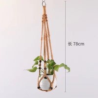 跨境花盆網(wǎng)兜 波西米亞ins風(fēng)懸掛吊籃3件套手工編織棉繩批發(fā)裝飾