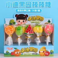15克小迪果園棒棒糖水果味糖果小賣部整箱批兒童休閑小零食品批發(fā)